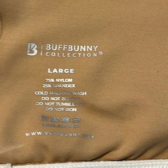 Buffbunny White Airbrush Laser Sports Bra Large - Picture 7 of 7